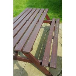 Garden bench/chair/set/picnic table