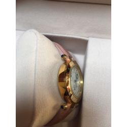 Ladies designer watch Klaus Kobec 18ct gold plated
