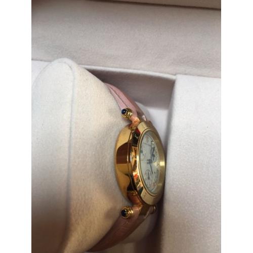 Ladies designer watch Klaus Kobec 18ct gold plated