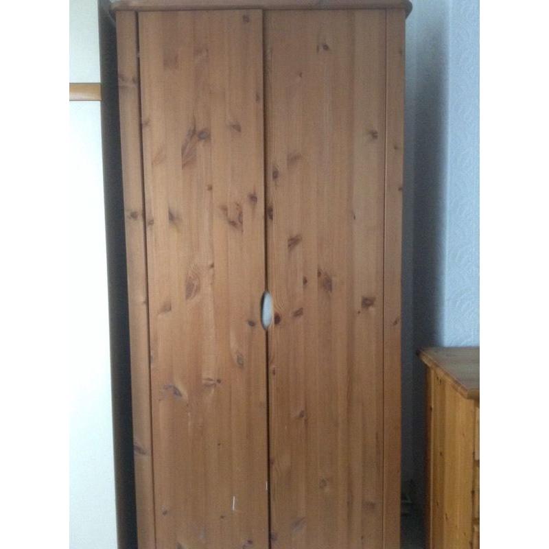 Wooden wardrobe