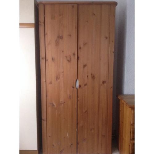 Wooden wardrobe