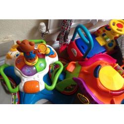 Different selection of toys
