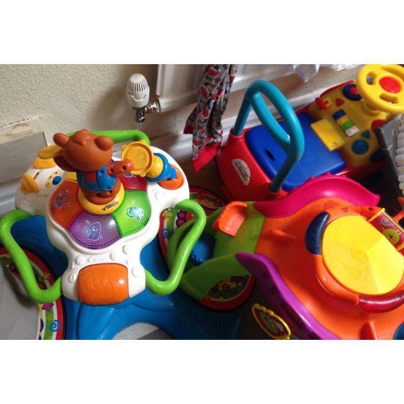 Different selection of toys