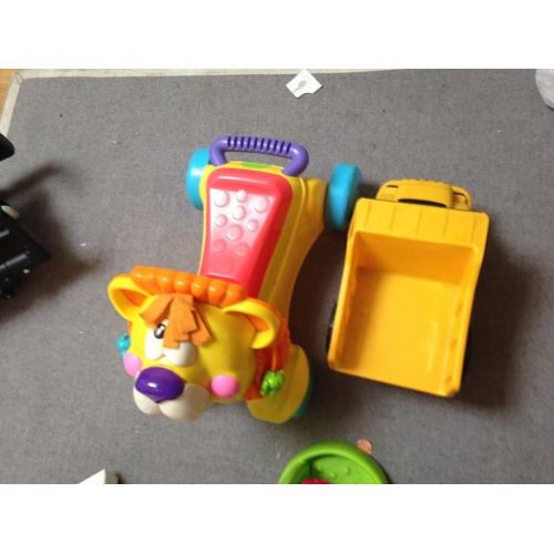 Different selection of toys