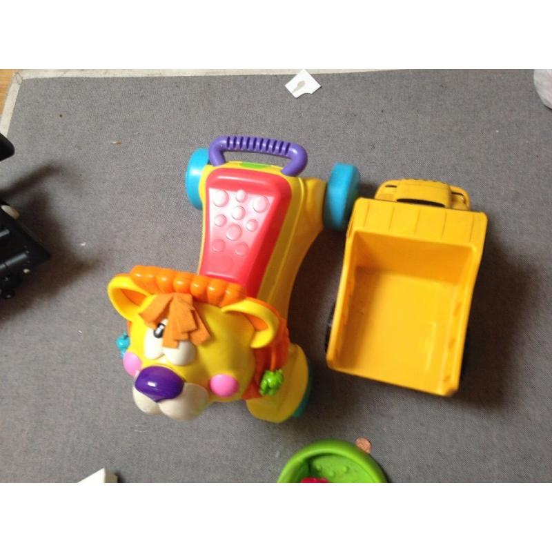 Different selection of toys