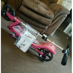 Pink space scooter