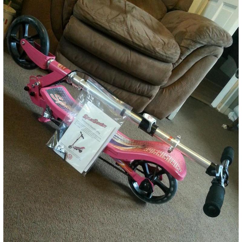 Pink space scooter