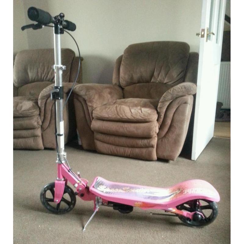Pink space scooter