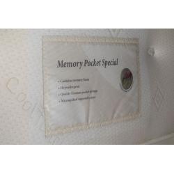 Mattress - 10" MEMORY FOAM POCKET SPRUNG MATTRESS KING SIZE *Likely to go today as 2 people viewing*