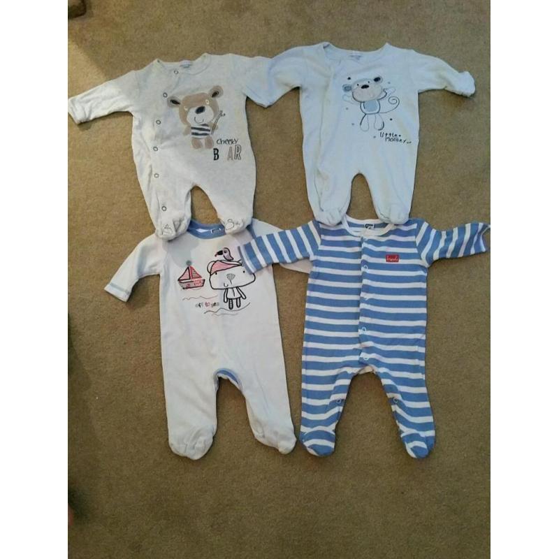 Baby boy 0-3 clothes bundle