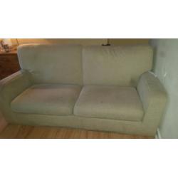 Cream 3 seater sofa and matching armchair ***FREE***