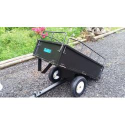 Kawasaki klf 300c Quad with New Kellfri tipping trailer
