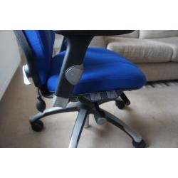 Orthopaedic office chair (blue)