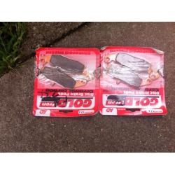 goldfren pads 2 sets for sv650 or gsxf600 code 124..