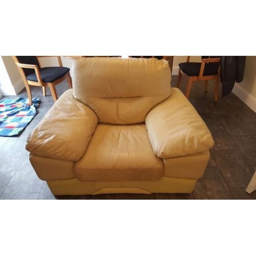 Free leather armchair