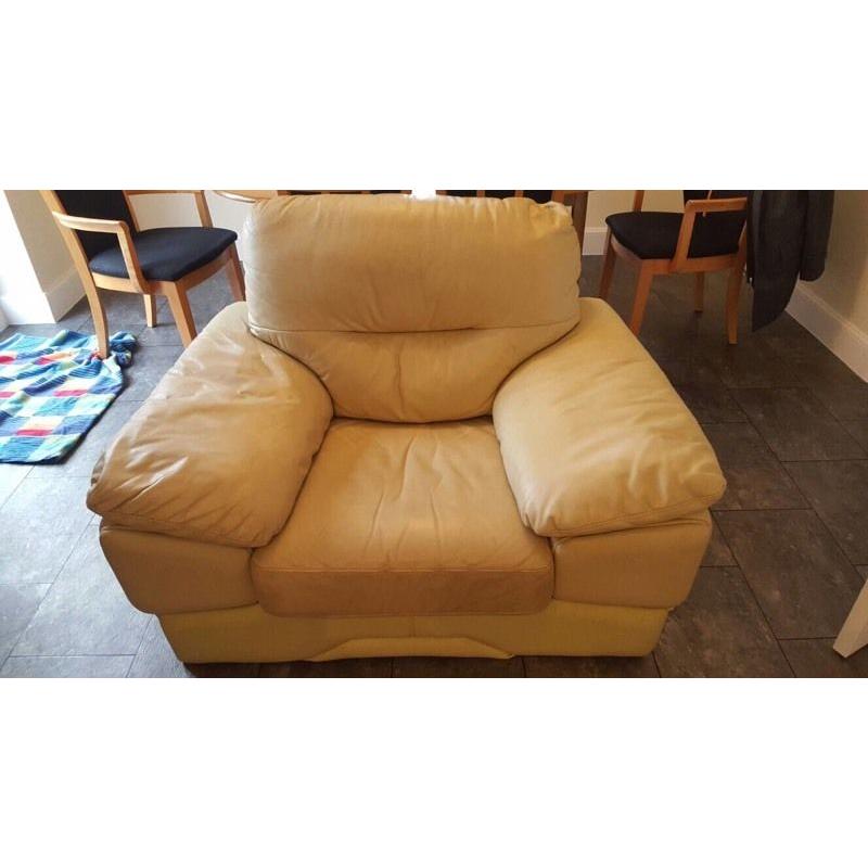 Free leather armchair