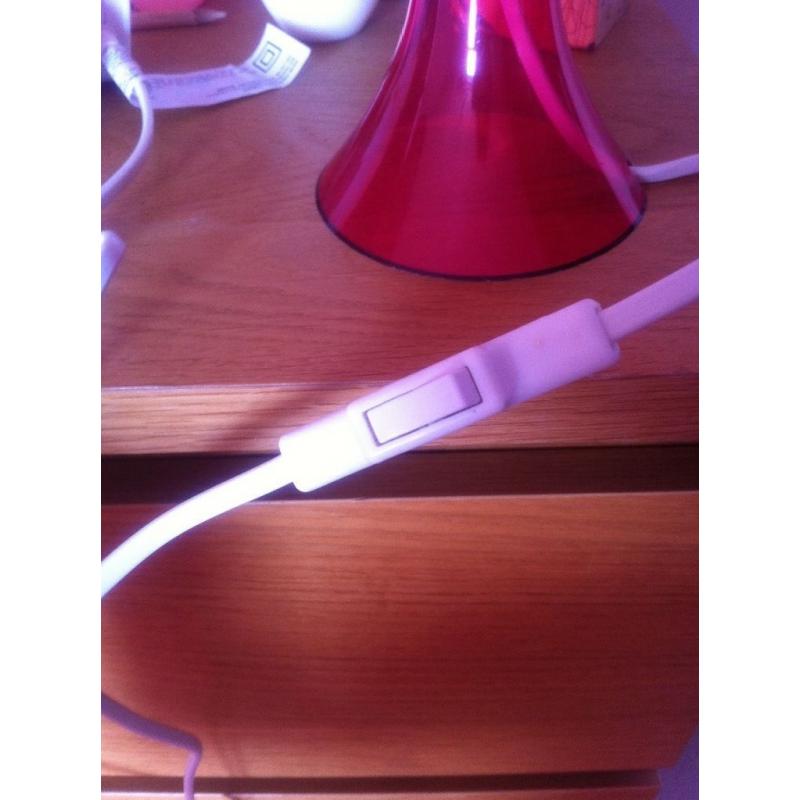 Small bedroom lamps lovely cerise pink