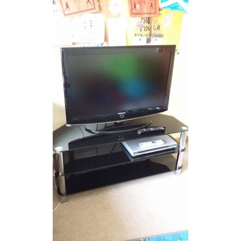 Samsung 37" LCD TV with glass unit