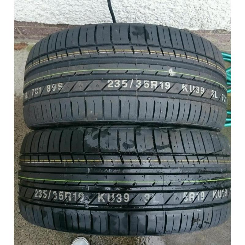 Two brand new tyres