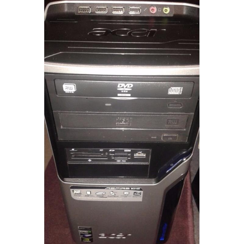 Acer M3100 Phenom X4 Quad Core Desktop PC