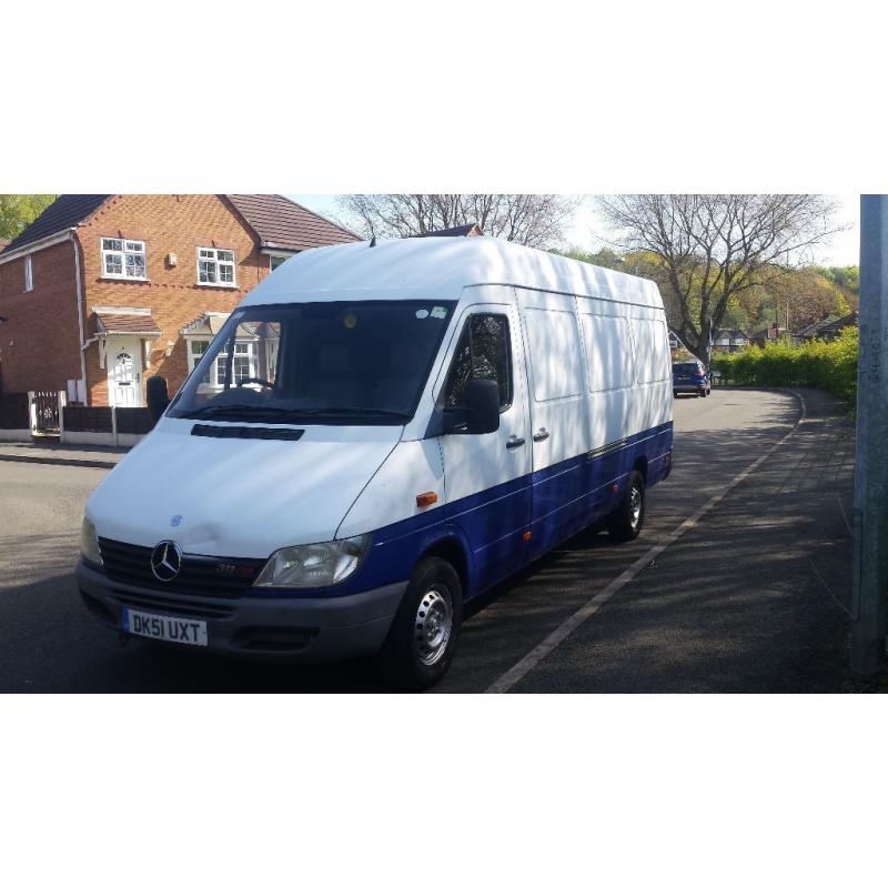 mercedes sprinter long wheel base 4 seats extra ,11 month mot