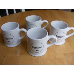 Set 4 Espresso Coffee Mugs