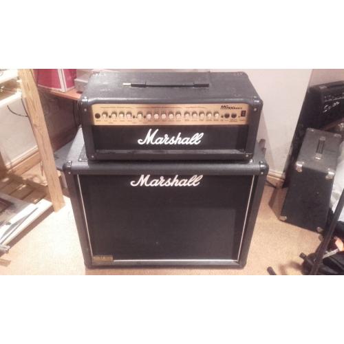 Marshall MG 100 HDFX head & JCM 1936 2x12 cab