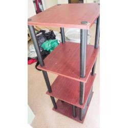 3 tiered storage shelf. built in Bluray/game rack