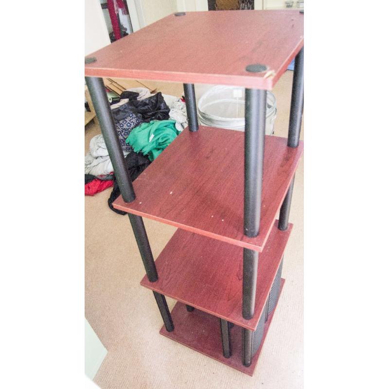 3 tiered storage shelf. built in Bluray/game rack