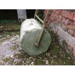 Old Concrete Garden Roller