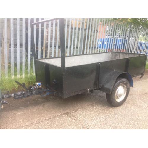 single axel trailer steel built