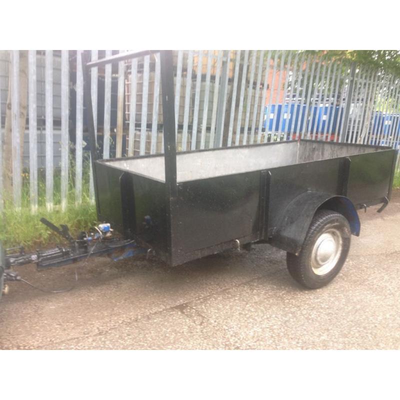 single axel trailer steel built