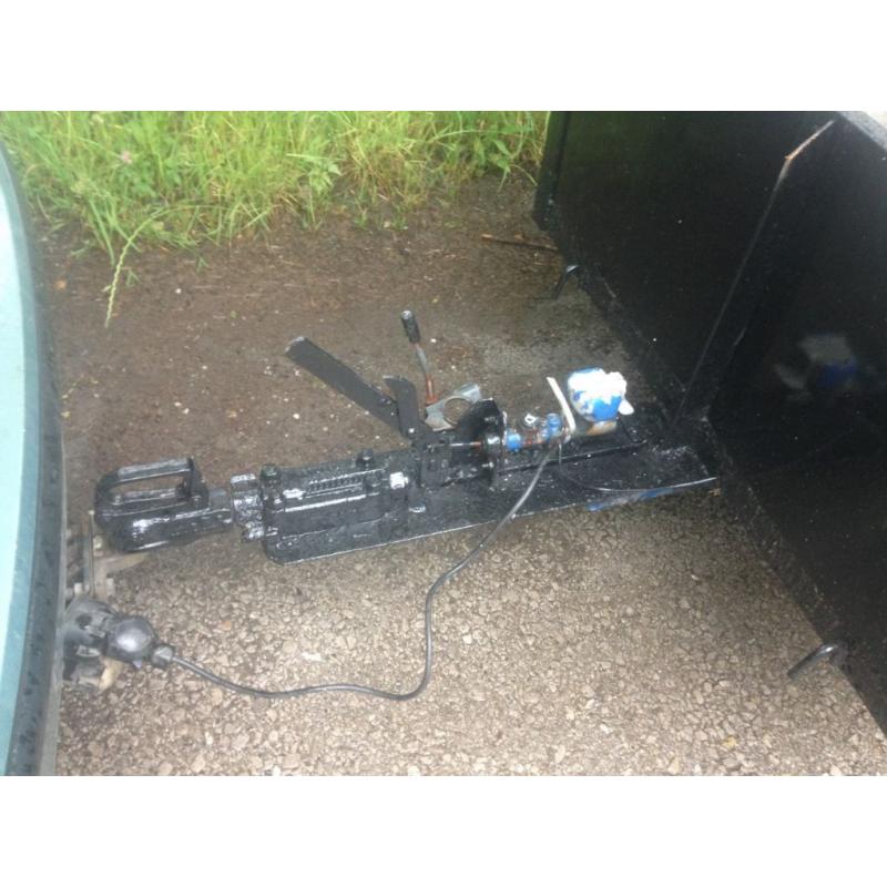 single axel trailer steel built