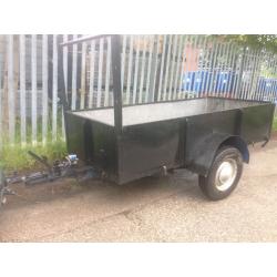 car trailer 9ft x 4ft drop tail steel