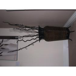wicker vase.