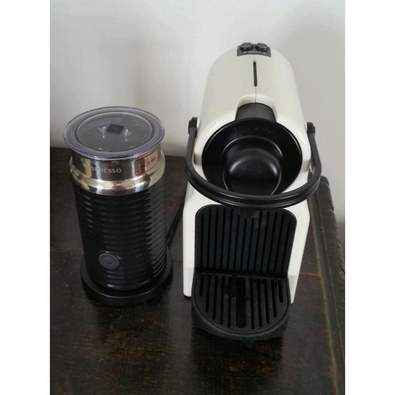 Nespresso Inissia XN100 Coffee Machine with Aeroccino Milk Frother