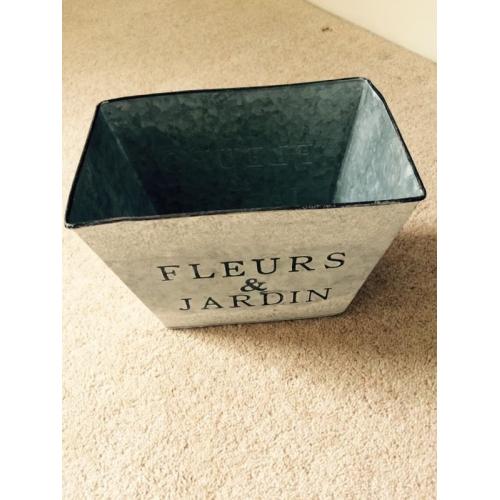 French Zinc Flower Pot