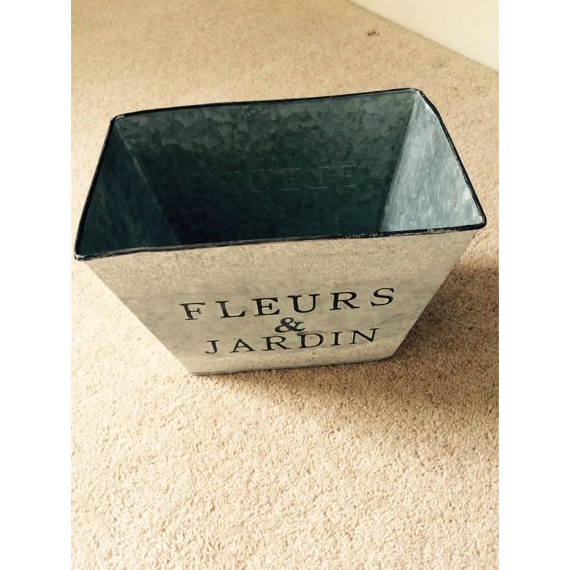 French Zinc Flower Pot
