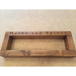 Wooden Herbs & Spice Rack