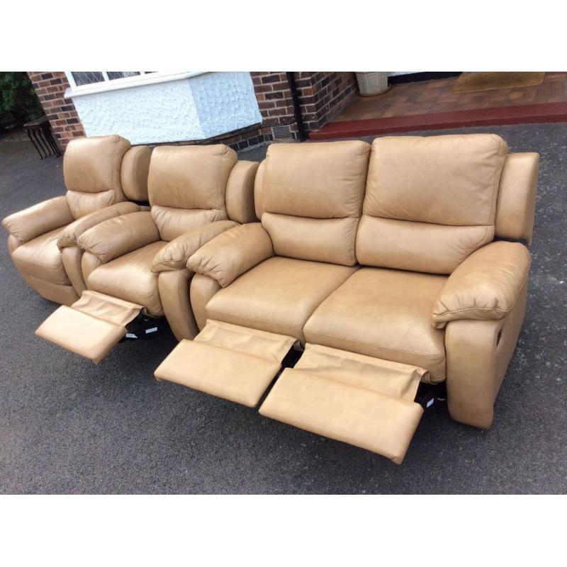 Sofa set brown recliner Free delivery if local