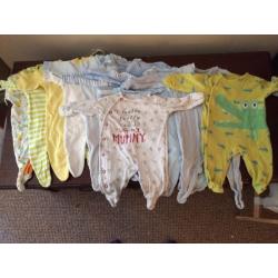 Large bundle of baby boys clothes 0-3 months