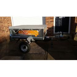 ERDE 102 CLASSIC TRAILER 2015 MODEL LIKE NEW WITH NEW COVER AND SPARE WHEEL