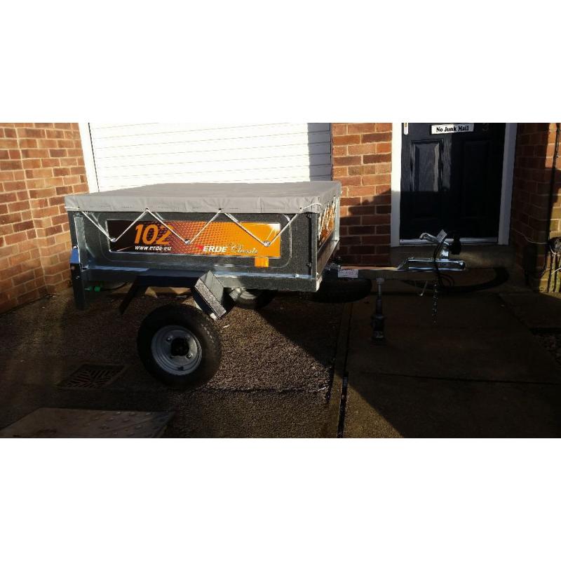ERDE 102 CLASSIC TRAILER 2015 MODEL LIKE NEW WITH NEW COVER AND SPARE WHEEL