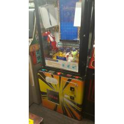 Coin operated swp skill with prize arcade machine plus stock