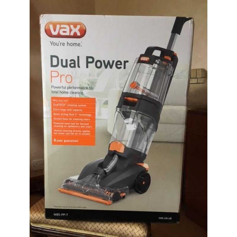 Vax Dual Power Pro carpet cleaner - in unopened carton.