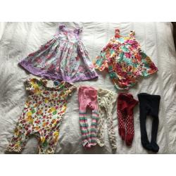 Large 6-9 month baby girl clothes bundle