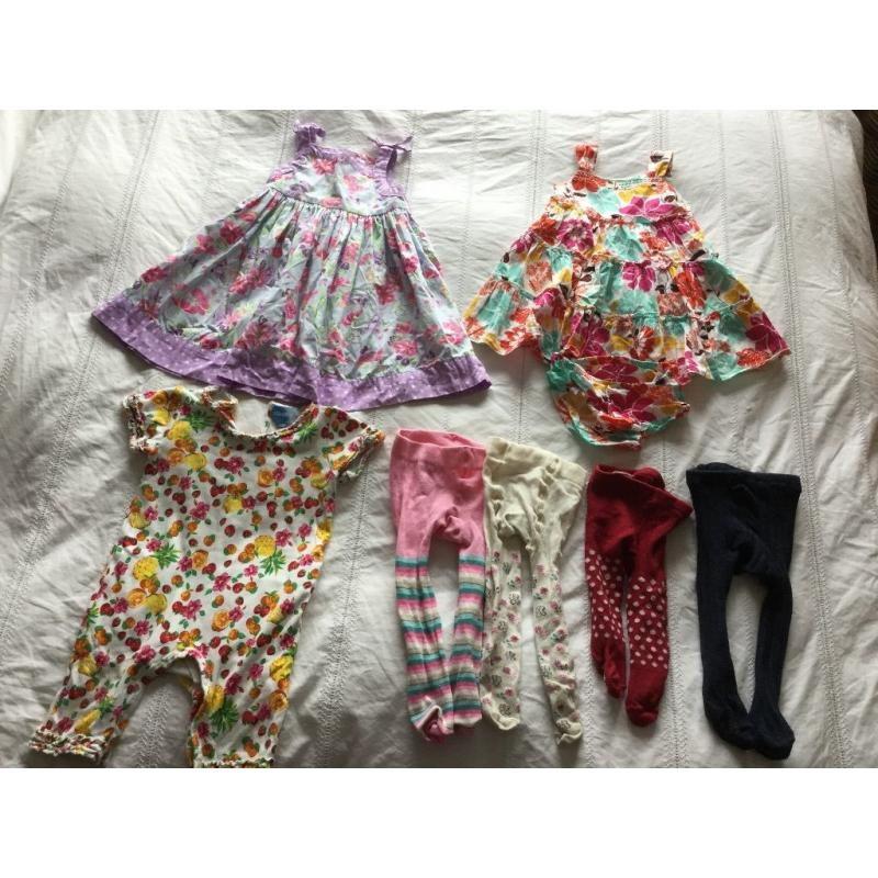 Large 6-9 month baby girl clothes bundle