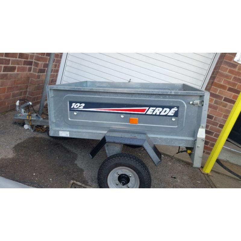 ERDE 102 TRAILER IN GREAT USED CONDITION NEW WHEEL BEARINGS READY TO USE