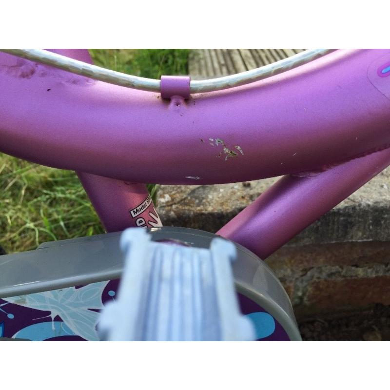 Girl's bicycle with all accessories