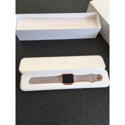 Apple Watch Sport 38mm rose gold. Like brand new worn once in perfect condition with no scratches